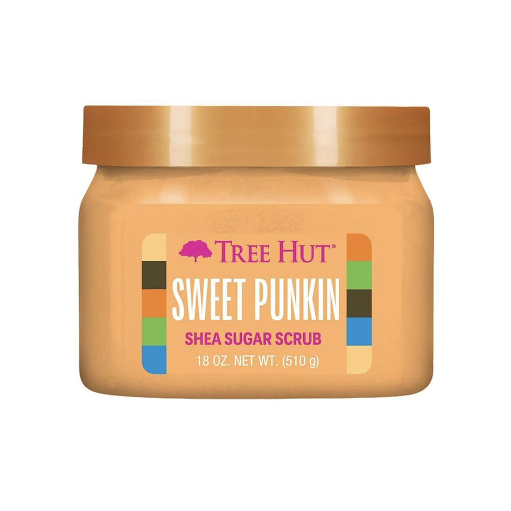 Shea Sugar Scrub Sweet Punkin | Exfoliating Body Scrub Removes Dead, Dry Skin for a Soft & Hydrated Feel | Nourishing Essential Body Care | 18 Fl Oz.