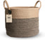 14"X12" Natural Jute Rope Woven Storage Basket with Handles for Plant, Blankets,Toys,Clothes,Shoes - Living Room Home Decor,Multifunctional Basket for Organizer,Picnic,Artificial Tree