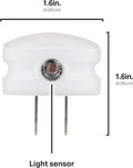 , LED Night Lights Plug into Wall, 6-Pack, Dusk to Dawn Auto On/Off Sensor, Soft White, Plug in Nightlight Perfect for Adults, Kids, Bedroom, Bathroom, Hallway, Kitchen