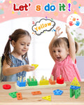 Montessori Toys for 1 2 3 Years Old Boys Girls Birthday Gifts, Wooden Sensory Toys for Ages 2-4 Toddlers Kids Baby, Toddler Learning Toy Activities Puzzles Ages 1-3