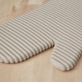 Ribbed Soft Silicone Oven Mitt 2-Pack Set, 7.5"X13", Milkshake