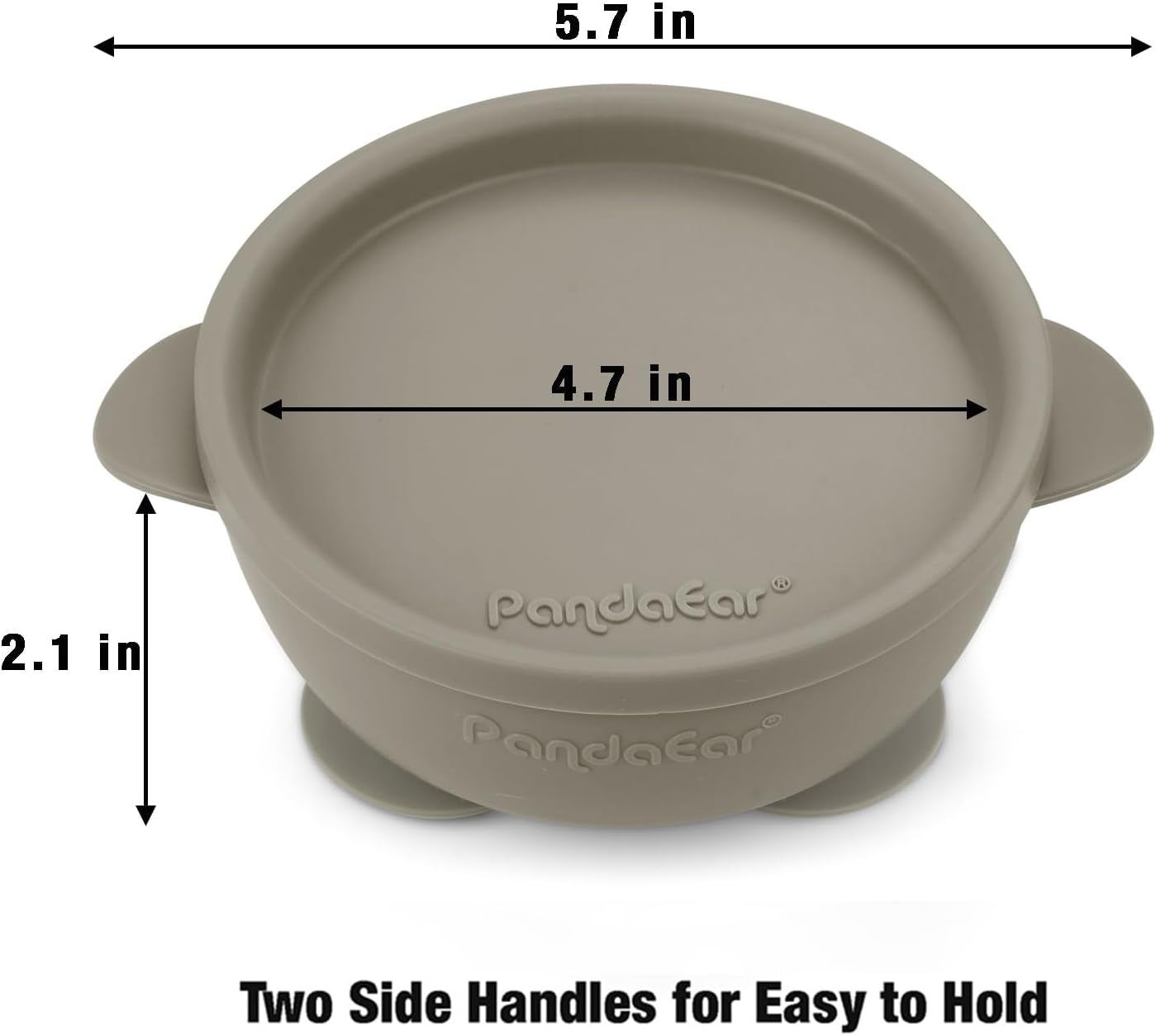 3 Pack Baby Suction Bowls with Lids â€“ Stay Put Silicone Toddler Bowls for Self-Feeding & Travel, 100% Food Grade Bpa-Free, Leakproof Feeding Set (Muted Earth Tones)
