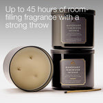 Mahogany Teakwood Intense 3-Wick Candle - Scented Candle for At-Home Use - Long-Lasting, Room-Filling Fragrance - High Fragrance Oil Concentration - Soy Wax Blend