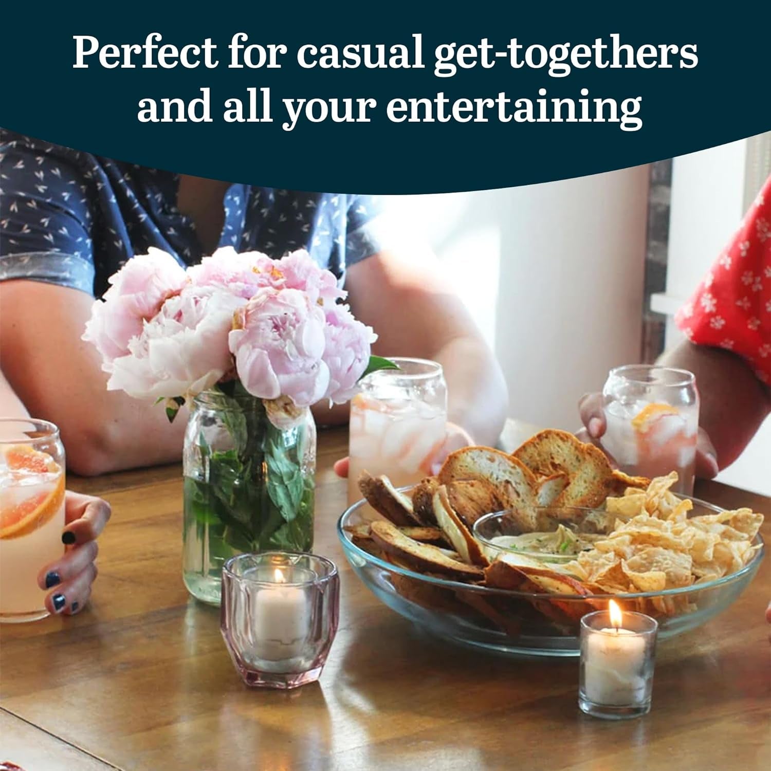 Classic Can Shaped Drinking Glasses Set of 4, Clear Kitchen Glass Tumbler, 16 Oz, Dishwasher Safe Glass Beer Cups for Beverages and Cocktails