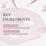 Jelly Gel Mask with Salmon DNA PDRN Pink Collagen | Overnight Face Mask for Glass Glow Skin | Elasticity, Hydrating, Firming and Moisturizing | Korean Skincare, 28G X 4Ea