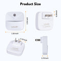 LED Night Lights Plug into Wall with Dusk-To-Dawn Sensor, Automatically Turn on and Off,Night Light for Kids,Bedroom,Bathroom,Stairs,Warm White, 6 Packs
