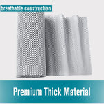 Shelf Cupboard Liner, Cabinet Drawer Liners Non Adhesive 12 Inches X 20 Feet for Kitchen Cabinets, Strong Grip Durable Non Slip for Storage Desks Kitchenware Tableware, Easy to Install, White