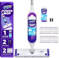 Powermop Multi-Surface Mop Kit for Floor Cleaning, Fresh Scent, Mopping Kit Includes Powermop, 2 Mopping Pad Refills, 1 Floor Cleaning Solution with Fresh Scent and 2 Batteries