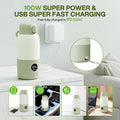 Portable Bottle Warmer for Travel, Fast Heating Baby Bottle Warmer with Keep Warm Function, Portable Milk Warmer for Breast Milk & Formula, 13Oz Large Capacity On-The-Go Feeding Solution