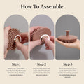 Scalp Massager for Hair Care - Scalp Scrubber, Shampoo Brush & Exfoliator for Scalps- Hair Scrubber for Relaxing Bath - Terracotta