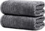 Pack of 2 Extra Large Bath Sheets 35 X 70 Inches, 100% Cotton, Larger & Lighter Weight, Quicker to Dry, Super Soft & Absorbent, Oversized Bath Towels, Dark Grey