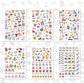 Workout & Fitness Stickers Mega Pack - Set of 24 Sheets 1800+ Health and Wellness Stickers | Tracking Stickers for Sports Planners, Journals & Calendars - Perfect for Weight Loss, Exercise Goals
