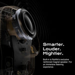 Wearable Bluetooth V5.3 Speaker, 30H Working Time Clip-On Wireless Jobsite Water-Resistant TWS Portable Speaker, IPX7 Waterproof, Built-In ENC Mic for Hands-Free Music/Calls