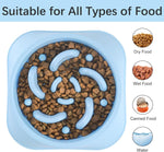 Slow Feeder Dog Bowls 2PCS, Anti-Choking Puzzle Dog Food Bowls, Anti-Slip Interactive Feeding Slow down Eating, Bloat Stop Maze Dishes for Medium Breeds