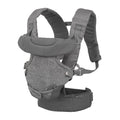 Flip 4-In-1 Convertible Baby Carrier, Adjustable, Ergonomic Babywearing, Registry Essential, Baby Carrier for Newborn to Toddler, Gray