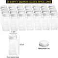 Spice Rack Organizer with 36 Spice Jars, 386 Spice Labels, Chalk Marker and Funnel Set for Cabinet, Countertop, Pantry, Cupboard or Door & Wall Mount - 36 Jars, 17.2" W Ã— 10.8" H, Black