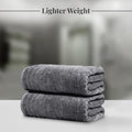 Pack of 2 Extra Large Bath Sheets 35 X 70 Inches, 100% Cotton, Larger & Lighter Weight, Quicker to Dry, Super Soft & Absorbent, Oversized Bath Towels, Dark Grey