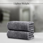 Pack of 2 Extra Large Bath Sheets 35 X 70 Inches, 100% Cotton, Larger & Lighter Weight, Quicker to Dry, Super Soft & Absorbent, Oversized Bath Towels, Dark Grey