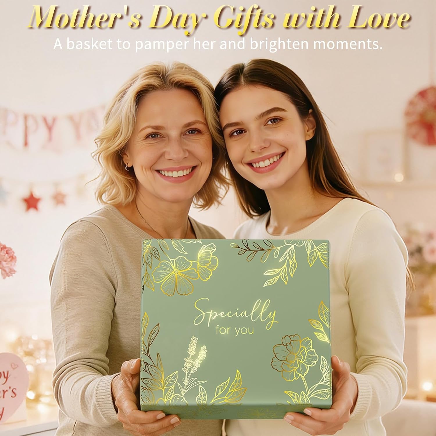 Self Care Gifts for Women Get Well Soon Gift Baskets, Mothers Day Birthday Gifts for Women Spa Care Package, Sympathy Inspirational Thinking of You Gift Set for Mom Her Wife Girlfriend Sister Friend