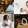 LED Table Lamp with Charging Solution - Adjustable Bedside Desk Lamp with Touch Control, 3 Brightness Levels, Eye-Caring Reading Night Light for Bedroom, Living Room, Home & Office