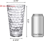 - Iceberg - 24-Ounce Plastic Tumblers (Set of 8), Plastic Drinking Glasses, All-Clear High-Balls, Reusable Cups, Stackable, Bpa-Free, Shatter-Proof, Dishwasher-Safe