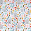 Bee Happy Cotton Calico Fabric (1 Yard) - Printed Sewing Lightweight Precut Fabric for Sewing Clothes, Homeware, & Other Accessories