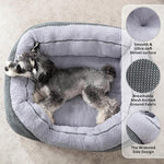 Dog Bed for Small Dogs - Washable, Orthopedic, Calming & Warming - Durable Pet Bed with Anti-Slip Bottom (25"X21"X8")