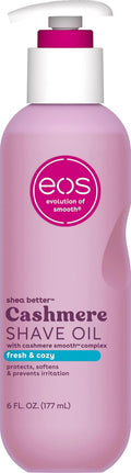 Cashmere Shave Oil – Fresh & Cozy, Moisturizing Shave Oil with Shea Butter & Glycerin, Helps Prevents Irritation & Razor Burn, Vegan, 6 Fl Oz
