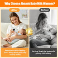 2026 Upgraded Milk Warmer for Travel, on the Go Baby Bottle Warmer, Waterless Bottle Warmering with Battery-Powered, 6 Temp Settings Fast Heating & Precise Temperature Control with LCD Display