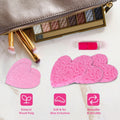 50-Count  Compressed Cellulose Heart Shape Facial Sponges | Natural Cosmetic Spa Sponges for Facial Cleansing | Exfoliating | Makeup Mask Removal | Reusable | Skin Massage (50 Count (Pink))