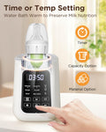Baby Bottle Warmer, Milk Warmer Breastmilk Bag Formula Fast Warming for New Born Baby Bottles, with Time Temp Control Automatic Shut off at Home Use