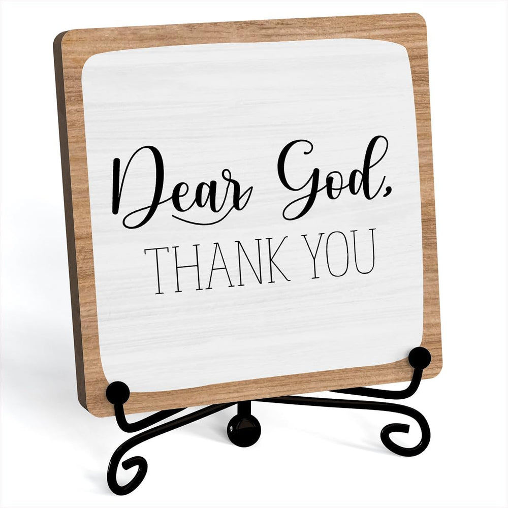 Home Decor, Farmhouse Shelf Table Decor, Christian Office Home DÃ©cor Accents for Living Room Mantle Coffee Bar Bookshelf Kitchen Entryway (B20)