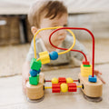 First Bead Maze - Wooden Educational Baby Toy with Suction Cups, for Floor, High Chair or Toddler Table, Toddler Toys for Girls & Boys Ages 1+
