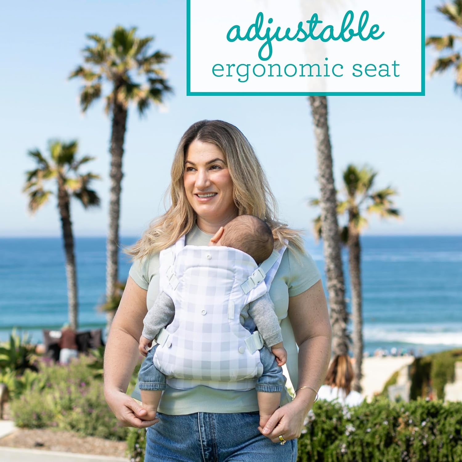 Flip 4-In-1 Convertible Baby Carrier, Adjustable, Ergonomic Hands Free Babywearing, Registry Essential, Carrier for Newborn to Toddler, Plaid