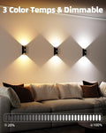 Motion Sensor Wall Light with Remote Control, Wireless Wall Lamp, 3 Color Temps, Dimmable, Magnetic, LED Indoor Rechargeable Wall Sconce, 4000Mah, for Hallway, Stair, Bedroom, Renters