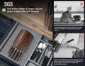 2026 Upgrade Knife Set 7 Piece Japanese Style Kitchen Knife Set with Foldable Magnetic Acacia Wood Block Sharp High Carbon Stainless Steel Chef Knives Set with Anti-Slip Handle, Ideal for Gift