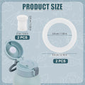 4Pcs Stopper and Seal Gasket Rings Set for Momcozy 17Oz Portable Milk Warmer, Bpa-Free Silicone Replacement Accessories Set Compatible with Momcozy Bottle Warmer Lid Replacement Parts