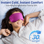 Cooling Eye Mask for Puffy Eyes: Fsa Eligible Ltems Hsa, Migraines Headache Fast Relief after Surgery Care Cold Compress, Reusable Face Ice Pack Gel for Dark Circles, Gentle Weighted Sleep Mask Purple