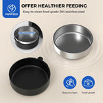 Automatic Cat Feeder with App, 2.4G Wifi Cat Food Dispenser, 3L Slow Feeder Timed Cat Feeders for Dry Food, 10 Meals/Day, 6 Portions/Meal, Dual Power Supply Smart Pet Feeder for Small Dog