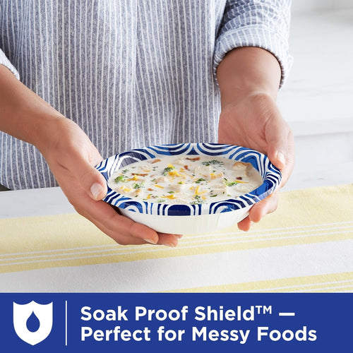 , Large Paper Bowls, 20 Oz, 56 Count, Microwave Safe, Compostable, Disposable Bowls Great for Breakfast, Lunch, and Dinner Meals