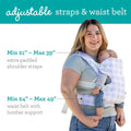 Flip 4-In-1 Convertible Baby Carrier, Adjustable, Ergonomic Hands Free Babywearing, Registry Essential, Carrier for Newborn to Toddler, Plaid