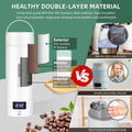 Travel Electric Kettle Portable Small Mini Tea Coffee Kettle Water Boiler, Water Heater with 4 Temperature Control,304 Stainless Steel with Auto Shut-Off & Boil Dry Protection, Bpa-Free (White)