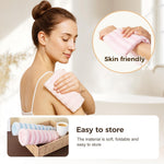 Exfoliating Shower Towel, 2026 New Soft Textured Exfoliating Bath Towel for Home,Soft Foldable Back Scrub Towels, Rich Foaming Body Washcloth, for Cleaning Body Skin (A)