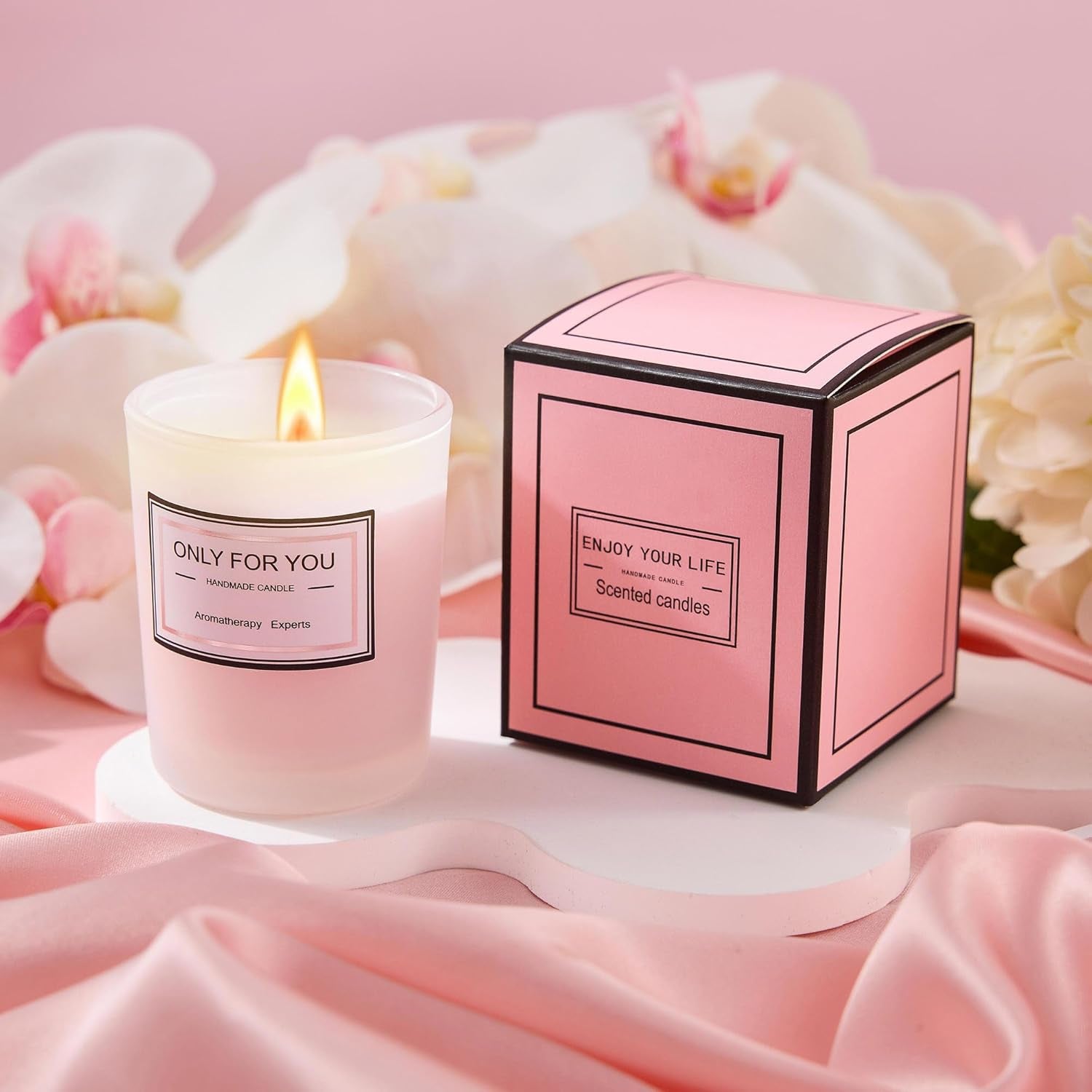 Mothers Day Birthday Gifts for Women Mom Wife Grandma Daughter Friends Sister, Unique Gifts for Women Her Girlfriend Teacher Coworker, Self Care Get Well Soon Gift, Luxury Rose Spa Bath Gift Basket