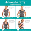 Flip 4-In-1 Convertible Baby Carrier, Adjustable, Ergonomic Hands Free Babywearing, Registry Essential, Carrier for Newborn to Toddler, Plaid