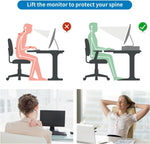 Computer Monitor Stand Riser, Desk Organizers and Accessories with Drawer, Office Desk Accessories & Workspace Desktop Organizers Storage for Printer Stand (Black)