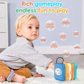 Busy Board for 1 2 3 Year Old - Montessori Travel Toy with Fine Motor Activities, Busy Cube Sensory Learning for Toddlers 1-3 - Perfect Baby Boy Girl Gift & Airplane Car Activity