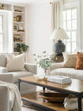 Artificial Eucalyptus Stems in Glass Vase with Faux Water, 13.5" Fake Plants for Home Decor, Coffee Table Centerpieces, Office, Bathroom & Farmhouse Weddings - Faux Greenery Plants Decorations