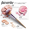 Makeup Brush Set 18 Pcs Professional Foundation Powder Concealers Eyeshadow Blush Synthetic Makeup Brushes with Labeled Instruction Black Case Upgraded Version