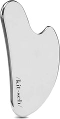 Stainless Steel Gua Sha Facial Tools - Guasha Tool for Face, Face Sculpting Tool, Neck Massager, Double Chin Reducer Gua Sha Tools, Lymphatic Drainage Massager, Facial Skin Care - Silver
